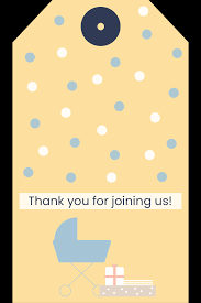 Thank your guests with a small gift. Printable Baby Shower Favor Tags