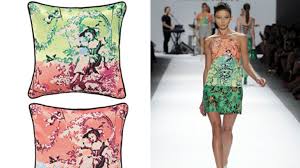 Villa home 14 x26 linen pillows with down inserts. Nanette Lepore Debuts Home Collection Of Whimsical Prints Architectural Digest