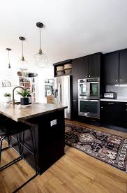 Vintage Rug In The Kitchen Painting Kitchen Cabinets Black Kitchen Cabinets Painting Cabinets