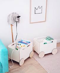 Our Oohnoo Official Wooden Boxes On Wheels Are Coming Back In Stock January Not Only Do They Ooze Style They Kids Rooms Diy Kid Room Decor Kids Book Storage
