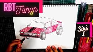 Bahan dan alatan projek 2. Rbt Tahun 4 Melakar Lukisan Bermaklumat Reka Bentuk Kereta Lumba Kotak Siri 1 Youtube