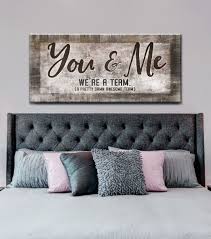 Couples Wall Art You Me We Re A Team Wood Frame Ready To Hang Bedroom Decor For Couples Bedroom Decor Wood Frame