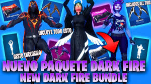 Have fun with this fortnite video and watch all old and new videos from your fortnite favourite gamers here at miniplay! Nuevas Skins Filtradas Todo El Paquete Dark Fire Skins Mochilas Picos Y Baile Fortnite Youtube