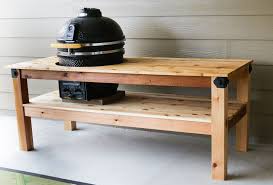 Diy Kamado Grill Table Grill Table Kamado Grill Table Diy Grill Table