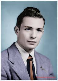 me and little brother Jimmy at our Bonham Texas home ca. 1949