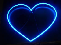 Aesthetic Broken Heart Black And Blue Wallpaper Image About Love In Neon Princess By Holographic Tears Blue Neon Lights Light Blue Aesthetic Blue Wallpapers