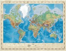 Maybe you would like to learn more about one of these? Huge Hi Res Mercator Projection Physical And Political Relief World Map Digital Art By Serge Averbukh