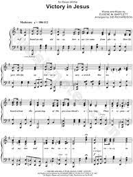 Eugene Bartlett Victory In Jesus Sheet Music In G Major Transposable Download Print Hymns Lyrics Christian Song Lyrics Bible Songs