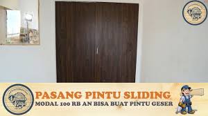 Maybe you would like to learn more about one of these? Pasang Rel Pintu Sliding Harga 100 Rb An Membuat Pintu Geser Minimalis Modern Lemari Kamar Youtube