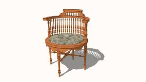 Use together with some upholstery shampoo for particularly stubborn stains. Round Antique Corner Chair 3d Cad Model Library Grabcad