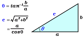 Hypotenuse = √base 2 + perpendicular 2 Angle And Hypotenuse Of Right Triangle Calculator High Accuracy Calculation