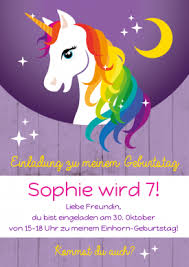 Einladungskarte Mit Niedlichem Regenbogen Einhorn Einfach Nur Eigene Texte E Einladung Basteln Geburtstagseinladungen Kinder Einladungskarten Kindergeburtstag