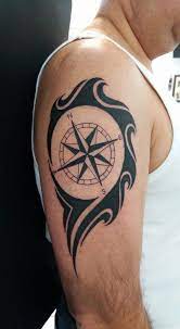 Ancient masters of tattoo art prayed for a long time before each inking of the body. Tribal Tattoo Compass Tattoo