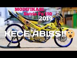 Hallo mas bro dan mbak sis. Modifikasi Satria Fu Terbaru Juni 2019 Gokil Abis Youtube