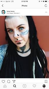 facial tattoo ideas instagram luna lavey gesichtstattoos gesichtspiercing madchen piercings