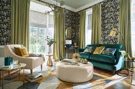 Luxurious living room with pattern curtain. 25 Living Room Curtain Ideas For An Instant Style Boost Real Homes