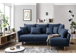 Mobilier deco canapé convertible scandinave 3 places gris anthracite. Comment Decorer Mon Salon Avec Un Canape Bleu Bobochic