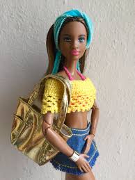 Barbie Fashionistas 44 Leather Ruffles Doll Fashions Tall Body Made To Move Barbie Fashion Black Barbie Barbie Dolls