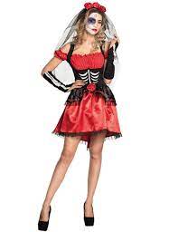 Viele tag der toten kostüme findest du bei uns auch in großen größen. Tag Der Toten Kostum Fur Damen Halloween Kostum Rot Schwarz Gunstige Faschings Kostume Bei Karneval Megastore