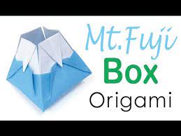 Mount Fuji Fujisan Å¯å£«å±± Origami Paper Box Instruction Origami Kawaii 078 Youtube