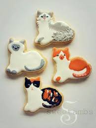 Sweetambs Tutorial Cat Cookies Cat Cookies Animal Cookies Cute Cookies