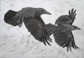 Flying Bird Of Paradise Drawing Crow Art Raven Art Black Birds American Crows By Bonniemurrayart With Images Crow Art Black Bird Fly Black Bird