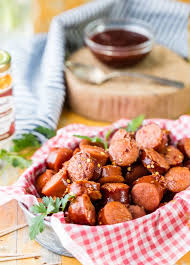 Crock Pot Kielbasa Sausage Bites Appetizer The Cookie Rookie