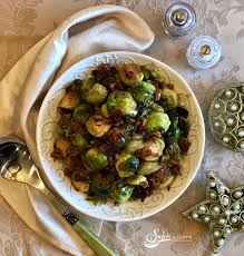 Brown Sugar Brussels Sprouts With Bacon And Cranberries Recipe Brussel Sprouts Thanksgiving Recipes Side Dishes Sprouts With Bacon