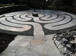 Create the outline of the maze in the yard with the graph map. A Healing Labyrinth Part 1