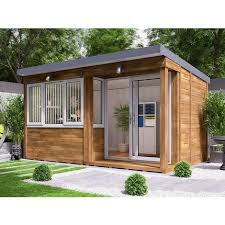 Garden offices for sale in the uk. Garden Office Helena Right 4 3m X 2 7m Insulated Home Office Studio Pod Study Room Double Glazing Toughened Glass