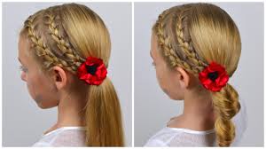 It happens when you bunch your hair in a braid and take the entire volume on your right or left side of your shoulder. 2 Cute And Easy Braided Hairstyles With Elastics For Girls By Littlegirlhair Youtube