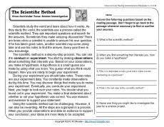 A collection of downloadable worksheets, exercises and activities to teach reading comprehension, shared by english language teachers. The Scientific Method 3rd Grade Reading Comprehension Worksheet 3rd Grade Reading Comprehension Worksheets Scientific Method Reading Comprehension Worksheets
