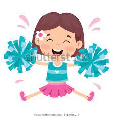 Find Funny Cheerleader Holding Colorful Pom Poms Stock Images In Hd And Millions Of Other Royalty Free Stock Photos Funny Cheerleader Cheerleading Royalty Free
