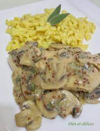 Filets De Poulet Sauce Aux Champignons Moutarde Et Sauge Filet Poulet Sauge Recette Recettes De Cuisine