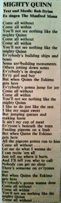 mighty quinn manfred mann bob dylan bob dylan rock and roll songs