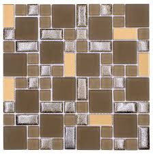 In contrast to kitchen projects. Brown Bronze Glass Ceramic Kitchen Backsplash Tile Contemporary Mosaic Tile By Backsplash Houzz