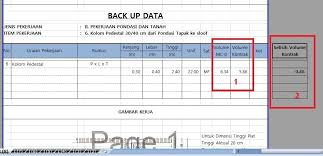 Check spelling or type a new query. Format Back Up Data Hitung Volume Bangunan Konstruksi Gedung Panduan Sudut Sipil