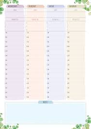 Download Printable Life Planner Undated Floral Style Pdf