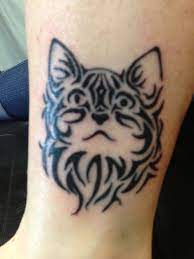 Third Tattoo Cat Tribal Tattoo Tattoos Polynesian Tattoo Cool Tattoos
