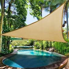 3 6x3 6x3 6m 5x5x5m Sun Shade Sail Anti Uv Outdoor Patio Lawn Car Pool Triangle Tent Canopy Shade Sails Patio Shade Sail Sun Sail Shade