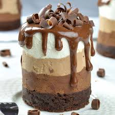 Mini Triple Chocolate Mousse Cakes Video Video Desserts Chocolate Desserts Mousse Recipes