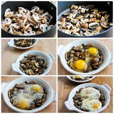 Baked Eggs With Mushrooms And Parmesan Kalyn S Kitchen