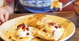 Bacon Blanket Biscuit Benny Recipe from Snooze, an A.M Eatery