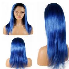 Brazilian hair is the most popular and beautiful hair texture for black women in the market. Grade 8a Brazilian Peruvian Remy Straight Human Hair Ombre Blue Full Lace Wig China Human Hair Lace Wig And Wig Price Made In China Com