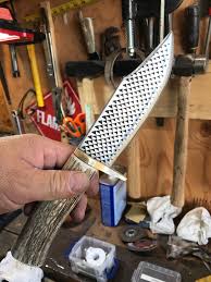 Made From An Old Farriers Rasp Antler Knife Handle Boning Knife Knife Making