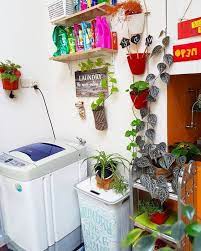 Tempat mesin cuci dan cuci piring. 10 Ide Penataan Tempat Cuci Baju Di Belakang Rumah Sempit Tapi Berguna