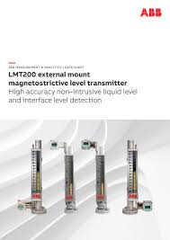 The product can be used for level and interface measurement. Lmt200 External Mount Magnetostrictive Level Transmitter Abb Measurement Analytics Pdf Catalogs Technical Documentation Brochure
