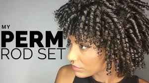 Can colored hair be permed? Perm Rod Set On Natural Afro Kinky Hair Youtube