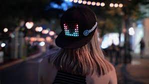 Customizable Led Display Hat Hackster Io Wearable Electronics Hats Fabric Shears