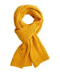 Craghoppers faith knitted scarf blue navy rrp £30. Asos Asos Cable Knit Scarf In Mustard Yellow For Men Lyst